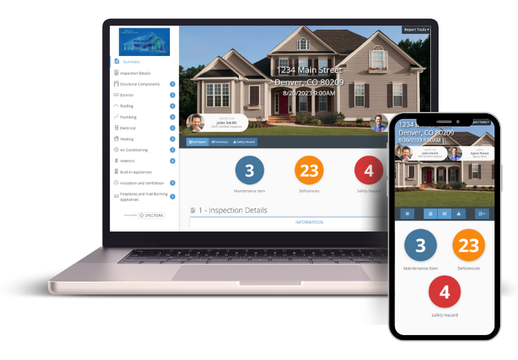 Our Spectora reports can be viewed on any device!